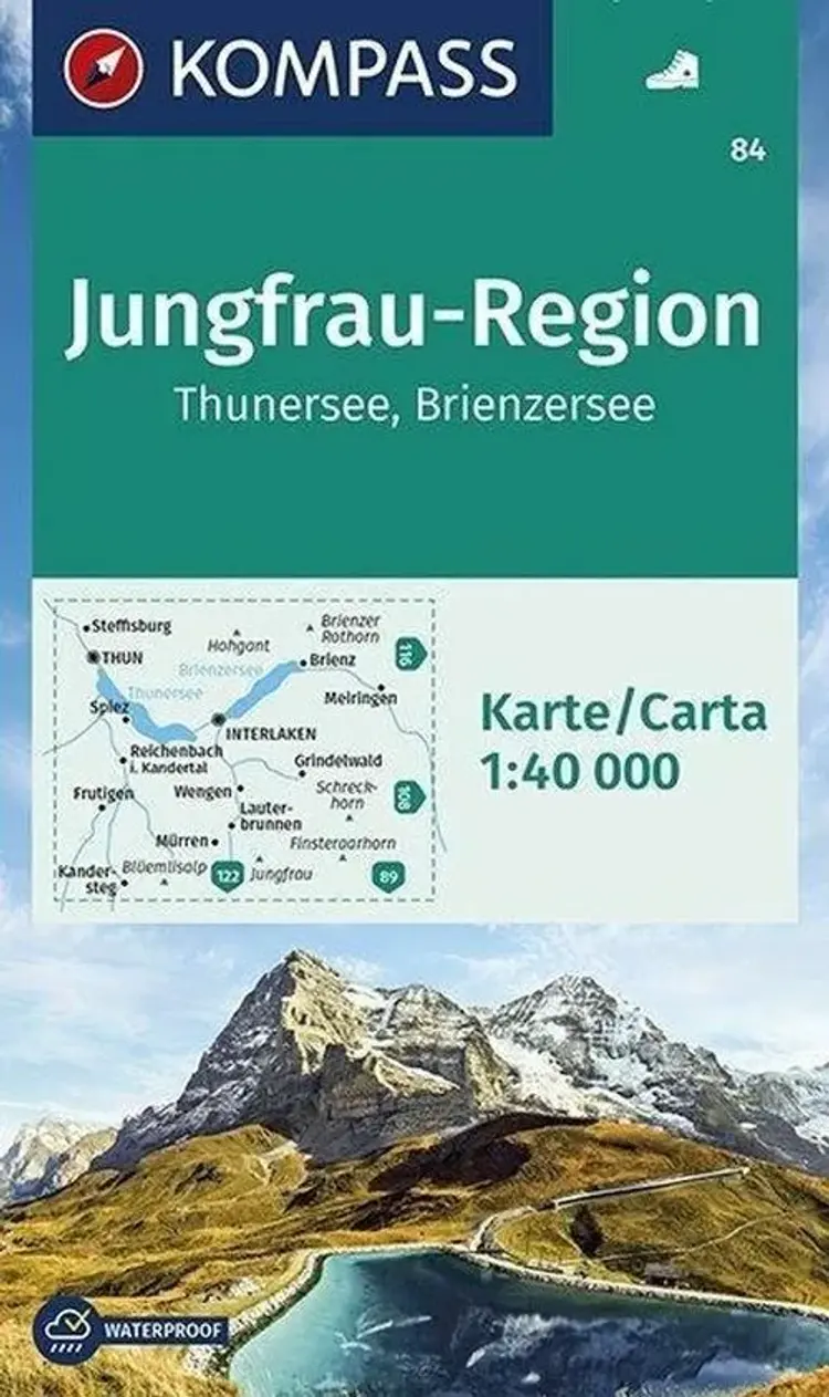 Jungfrau-Region, Thunersee, Brienzersee af Mair-Dumont/Kompass