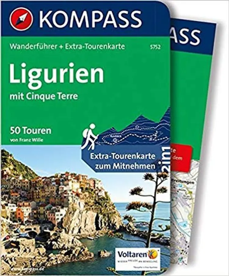 Ligurien mit Cinque Terre Wanderführer mit Tourenkart af Mair-Dumont/Kompass