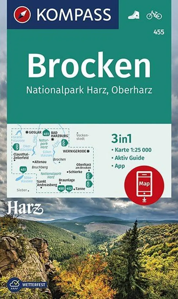 Brocken, Nationalpark Harz, Oberharz af Kompass