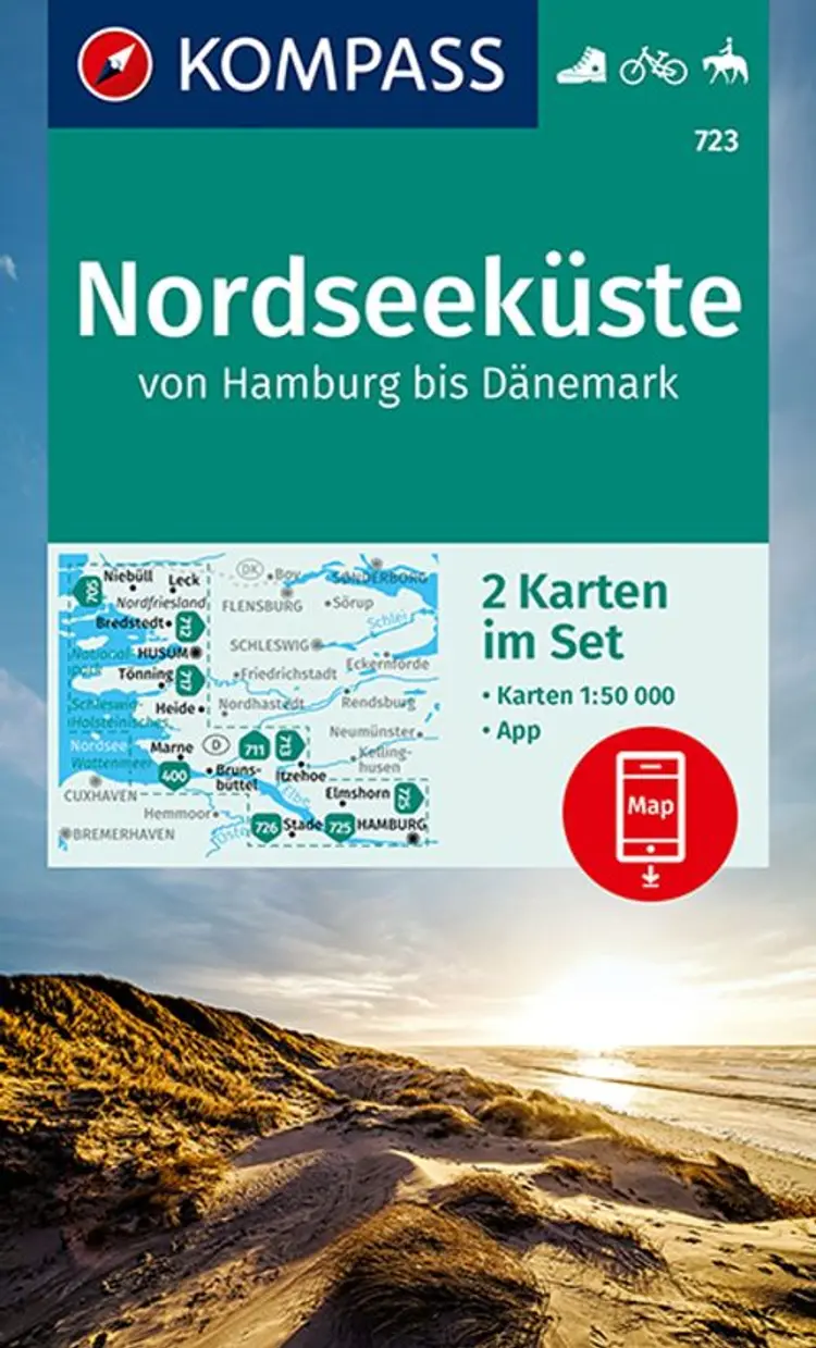 Nordseeküste von Hamburg bis Dänemark - Mair-Dumont/Kompass af Mair-Dumont/Kompass
