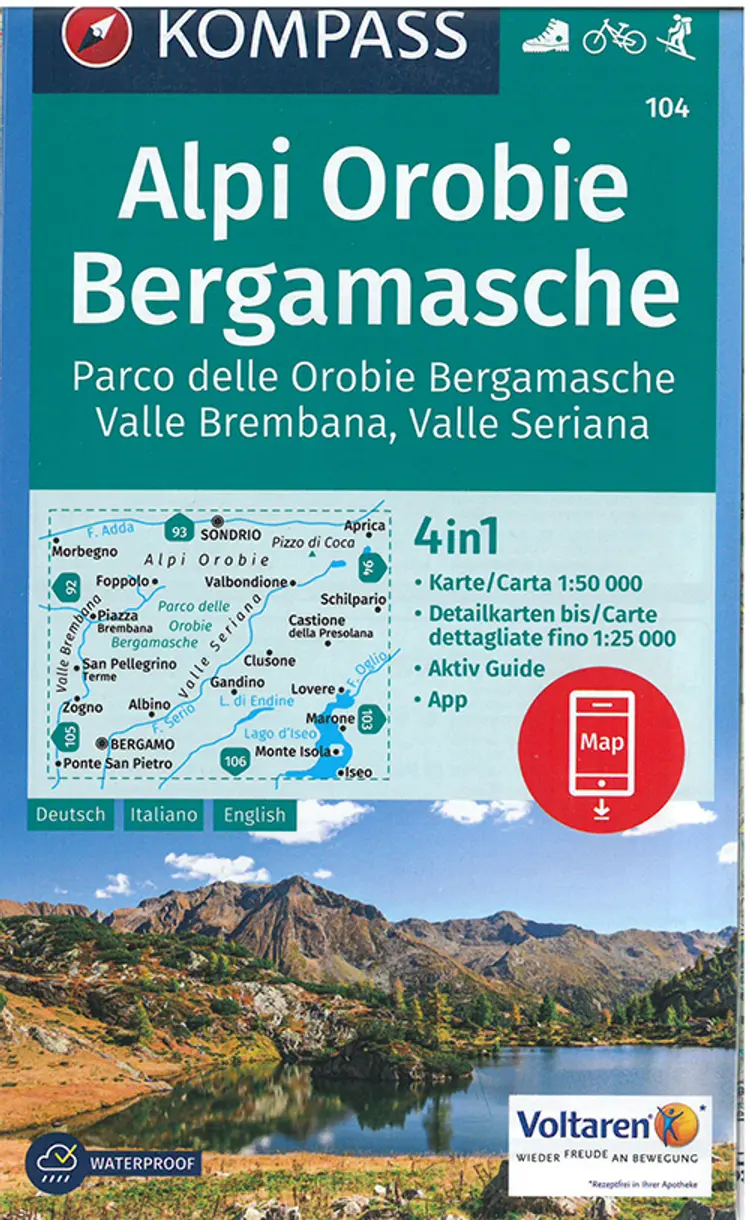 Alpi Orobie Bergamasche af Mair-Dumont/Kompass