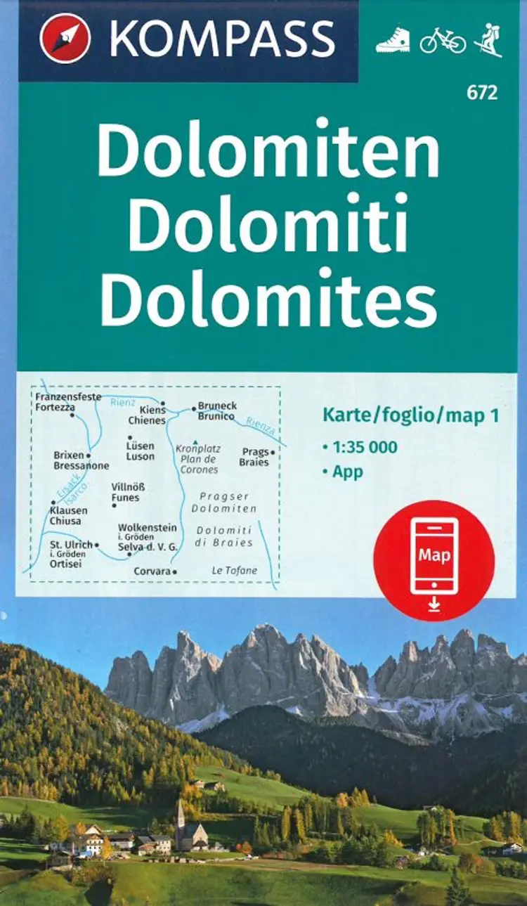 Dolomiten - Dolomites af Kompass