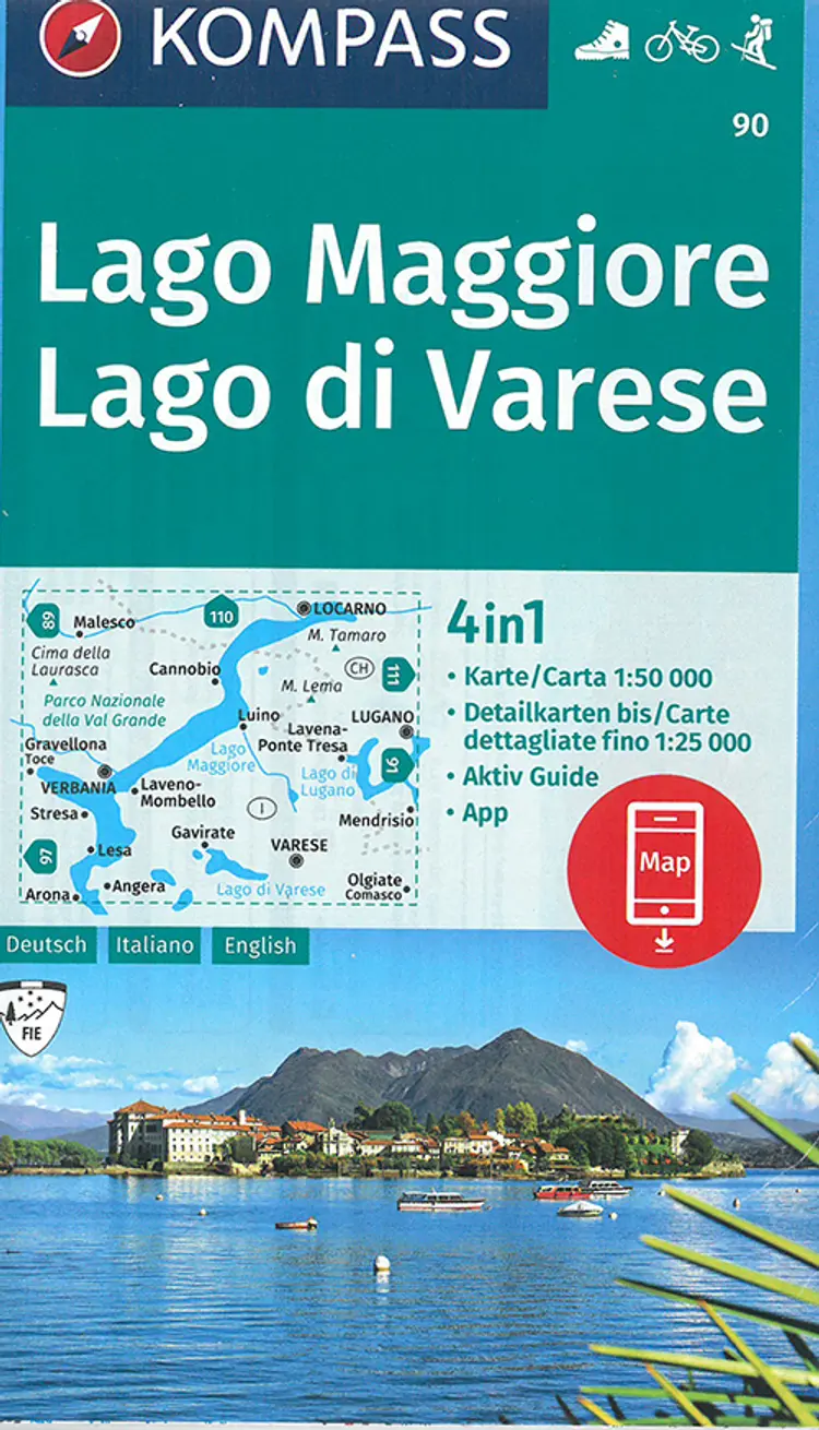 Lago Maggiore - Lago di Varese af Mair-Dumont/Kompass