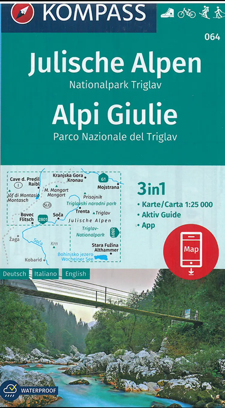 Julische Alpen - Nationalpark Triglav - Alpi Giulie af Mair-Dumont/Kompass