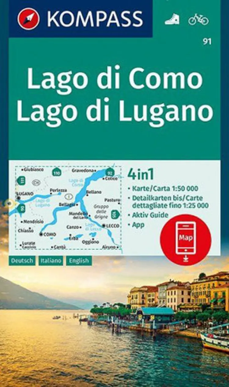 Lago di Como - Lago di Lugano af Mair-Dumont/Kompass