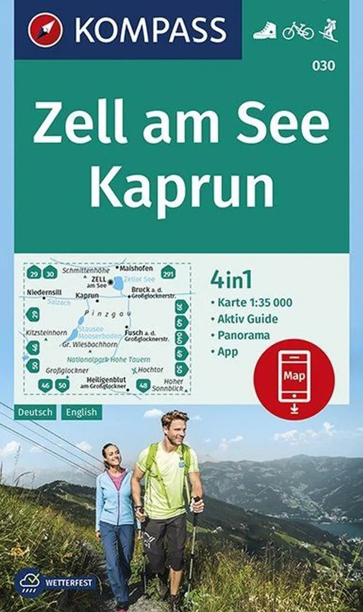 Zell am See - Kaprun af Mair-Dumont/Kompass