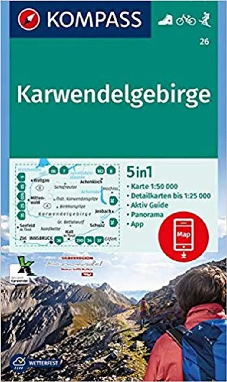 Karwendelgebirge af Mair-Dumont/Kompass