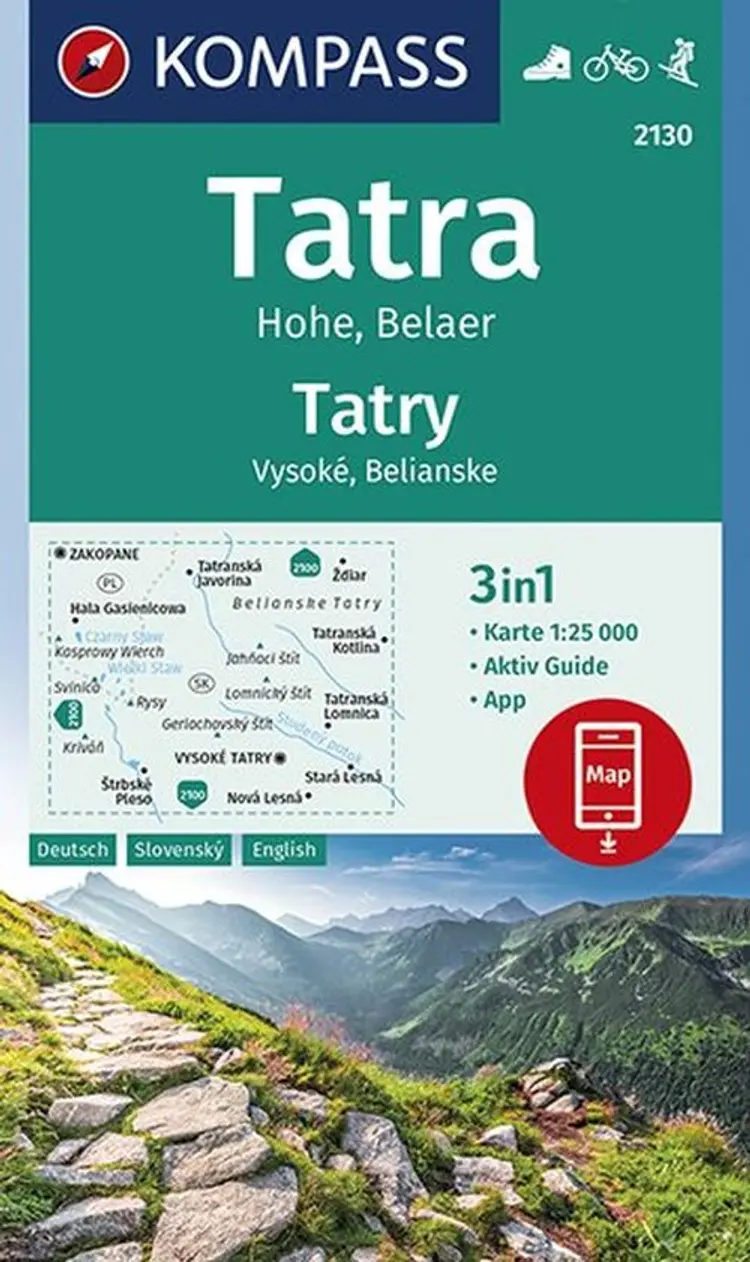 Hohe Tatra: Belaer af Mair-Dumont/Kompass