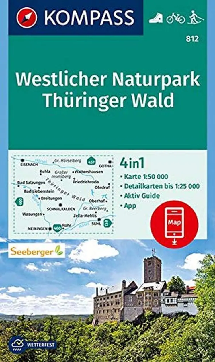 Westlicher Naturpark Thüringer Wald af Mair-Dumont/Kompass