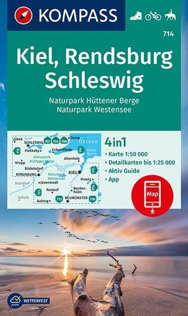 Kiel, Rendsburg Schleswig: Hüttener Berge - Mair-Dumont/Kompass af Mair-Dumont/Kompass