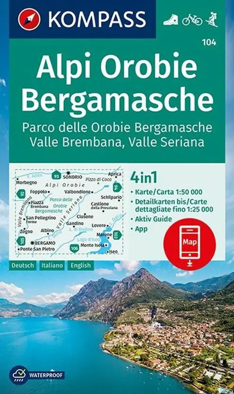 Alpi Orobie Bergamasche af Mair-Dumont/Kompass