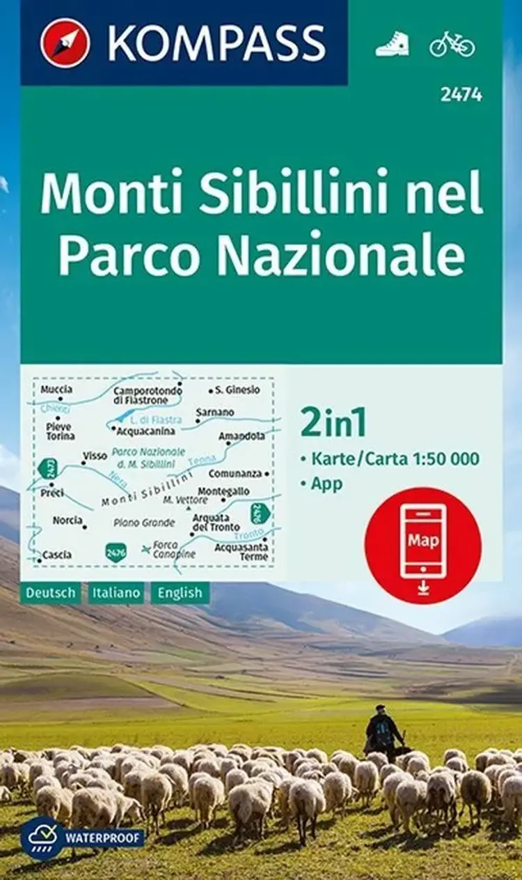 Monti Sibillini nel Parco Nazionale af Mair-Dumont/Kompass