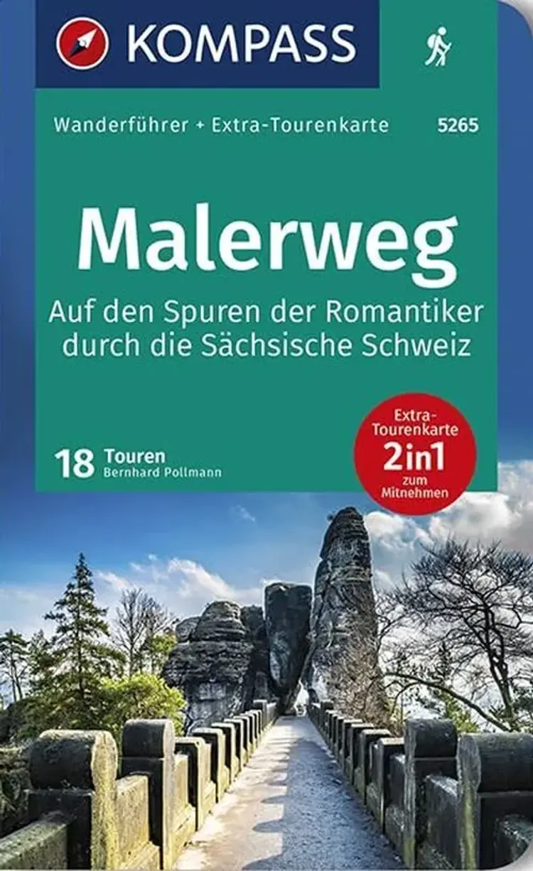 Malerweg - Auf den Spuren der Romantiker durch die Sächsische Schweiz af Mair-Dumont/Kompass
