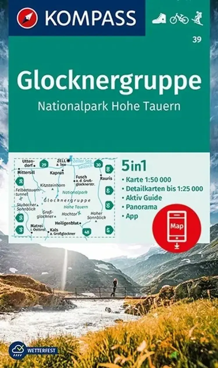 Glocknergruppe - Nationalpark Hohe Tauern af Mair-Dumont/Kompass