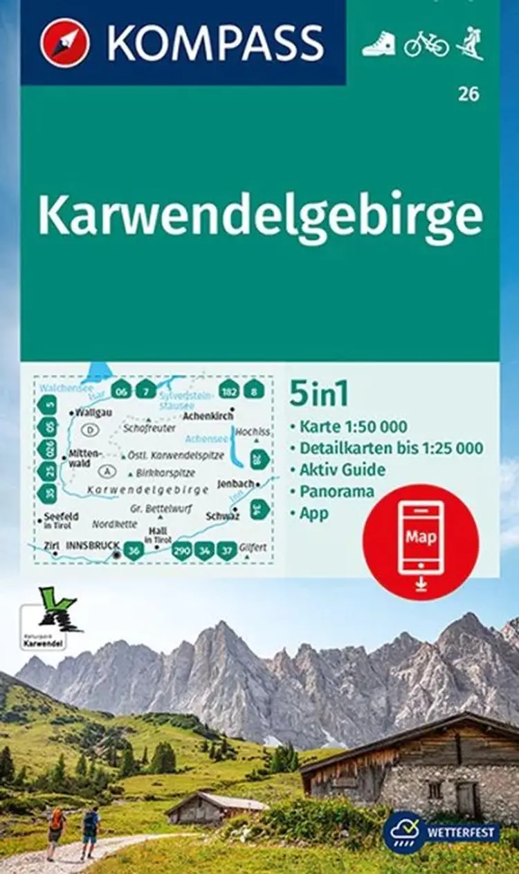Karwendelgebirge, Kompass Wandern - Rad - Skitouren 26 - Mair-Dumont/Kompass af Mair-Dumont/Kompass