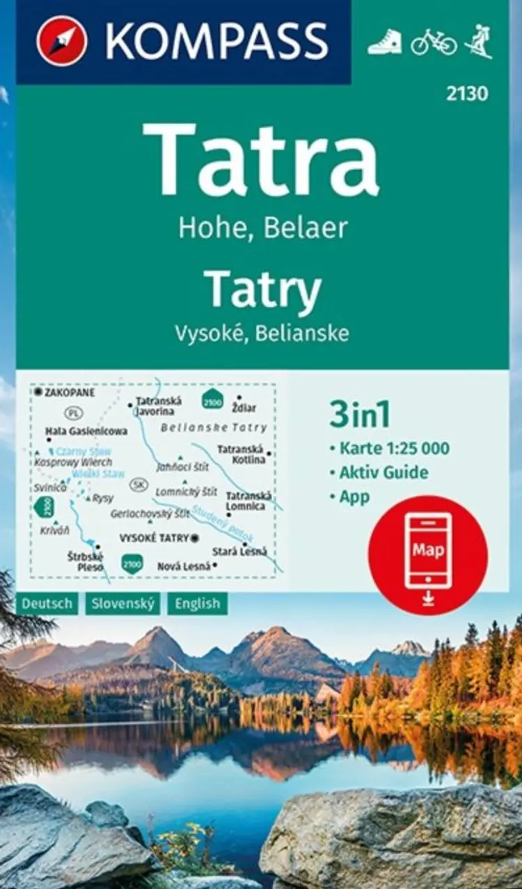 Tatra: Hohe, Belaer - Hohe, Belaer, Mair-Dumont/Kompass af Mair-Dumont/Kompass