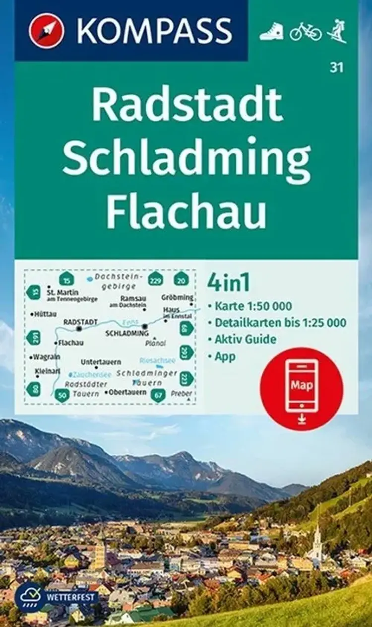 Radstatt - Schladming - Flachau af Mair-Dumont/Kompass