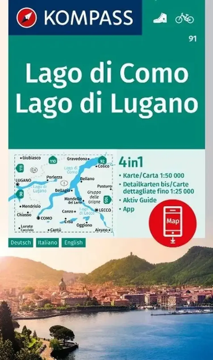 Lago di Como - Lago di Lugano af Mair-Dumont/Kompass