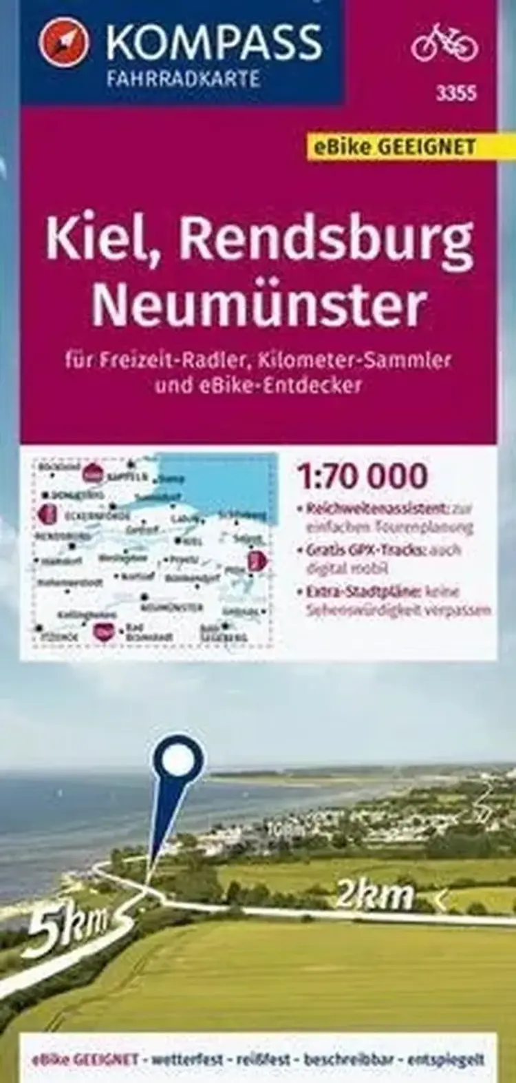 Kiel, Rendsburg, Neumünster af Mair-Dumont/Kompass