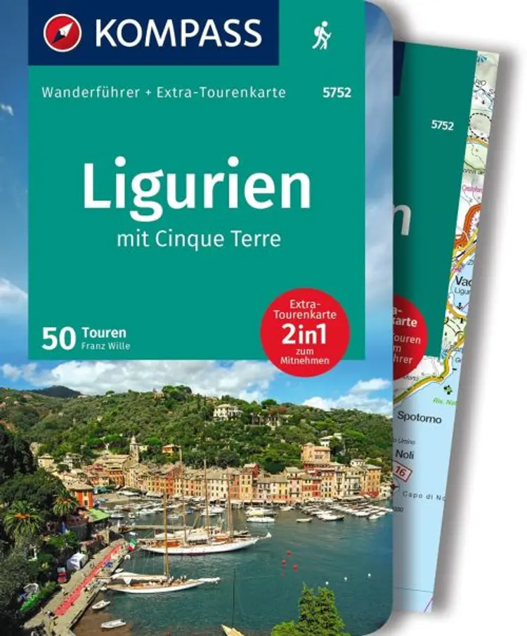 Ligurien mit Cinque Terre, Kompass Wanderführer + Extra-Tourenkarte 5752 af Mair-Dumont/Kompass