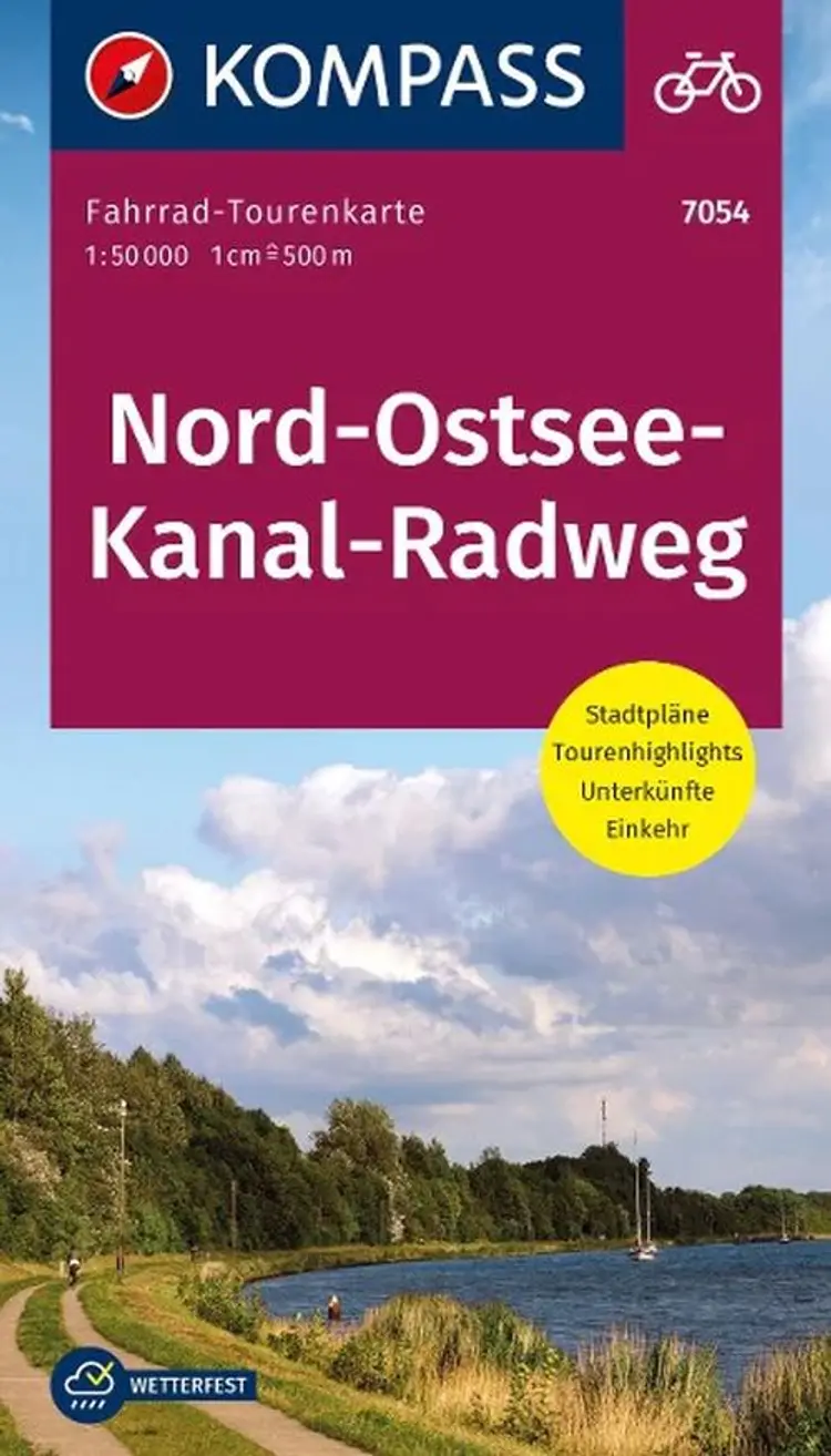Nord-Ostsee-Kanal-Radweg, KOMPASS Fahrrad-Tourenkarte af Kompass