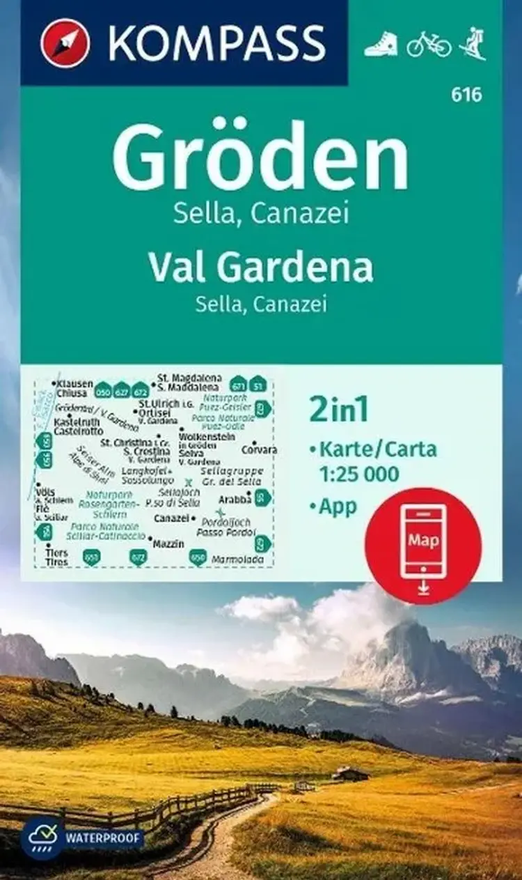 Gröden, Sella, Canazei af Mair-Dumont/Kompass
