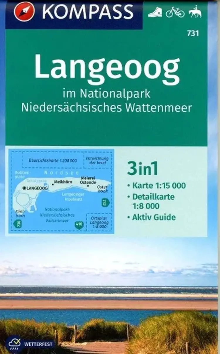 Langeoog im Nationalpark Niedersächsisches Wattenmeer af Mair-Dumont/Kompass