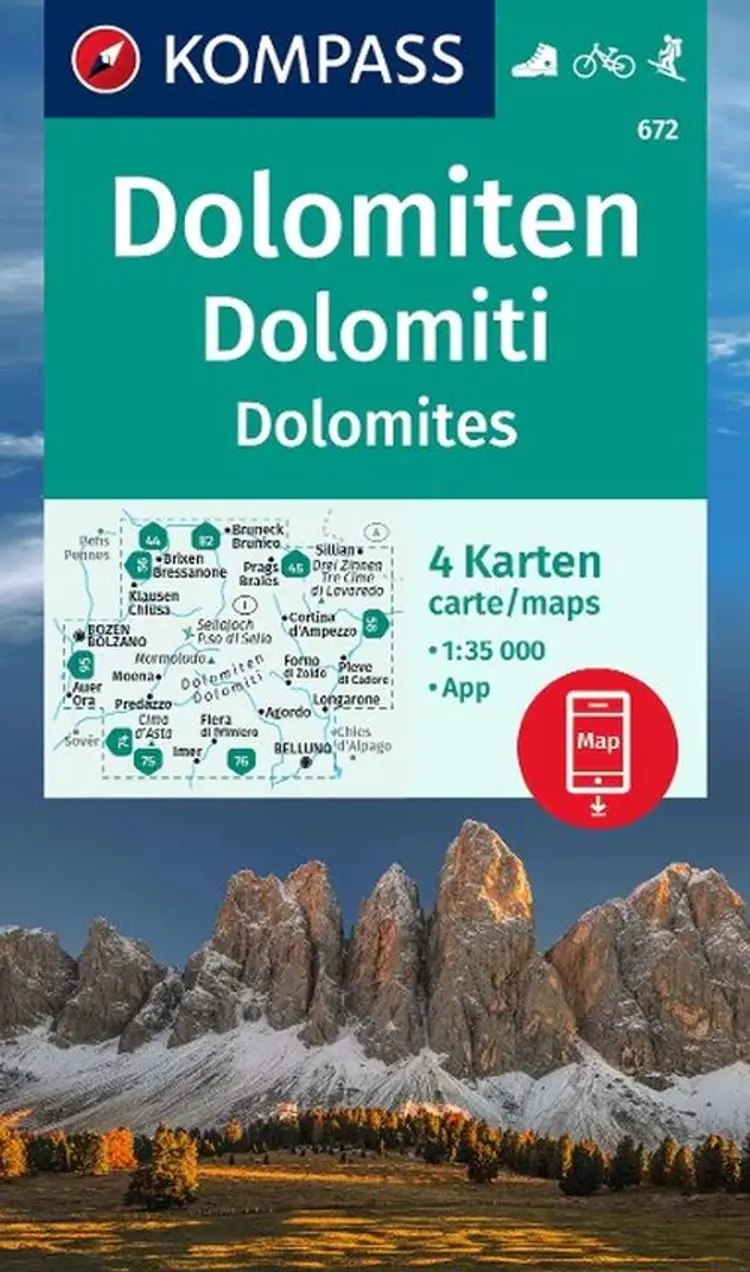 Dolomiten - Dolomites - Kompass af Kompass