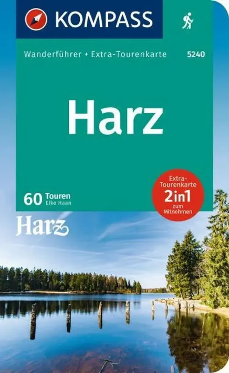 Harz: Wanderführer mit Extra-Tourenkarte af Mair-Dumont/Kompass