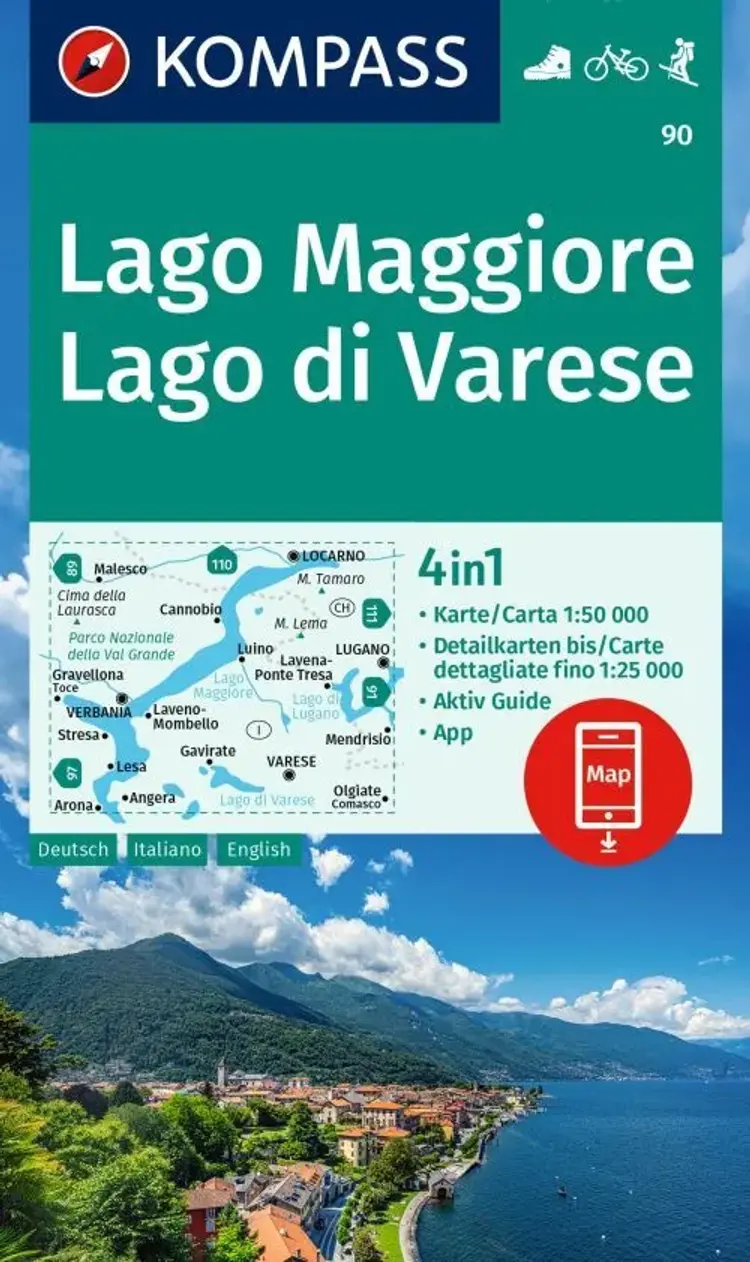 Lago Maggiore, Lago di Varese af Mair-Dumont/Kompass