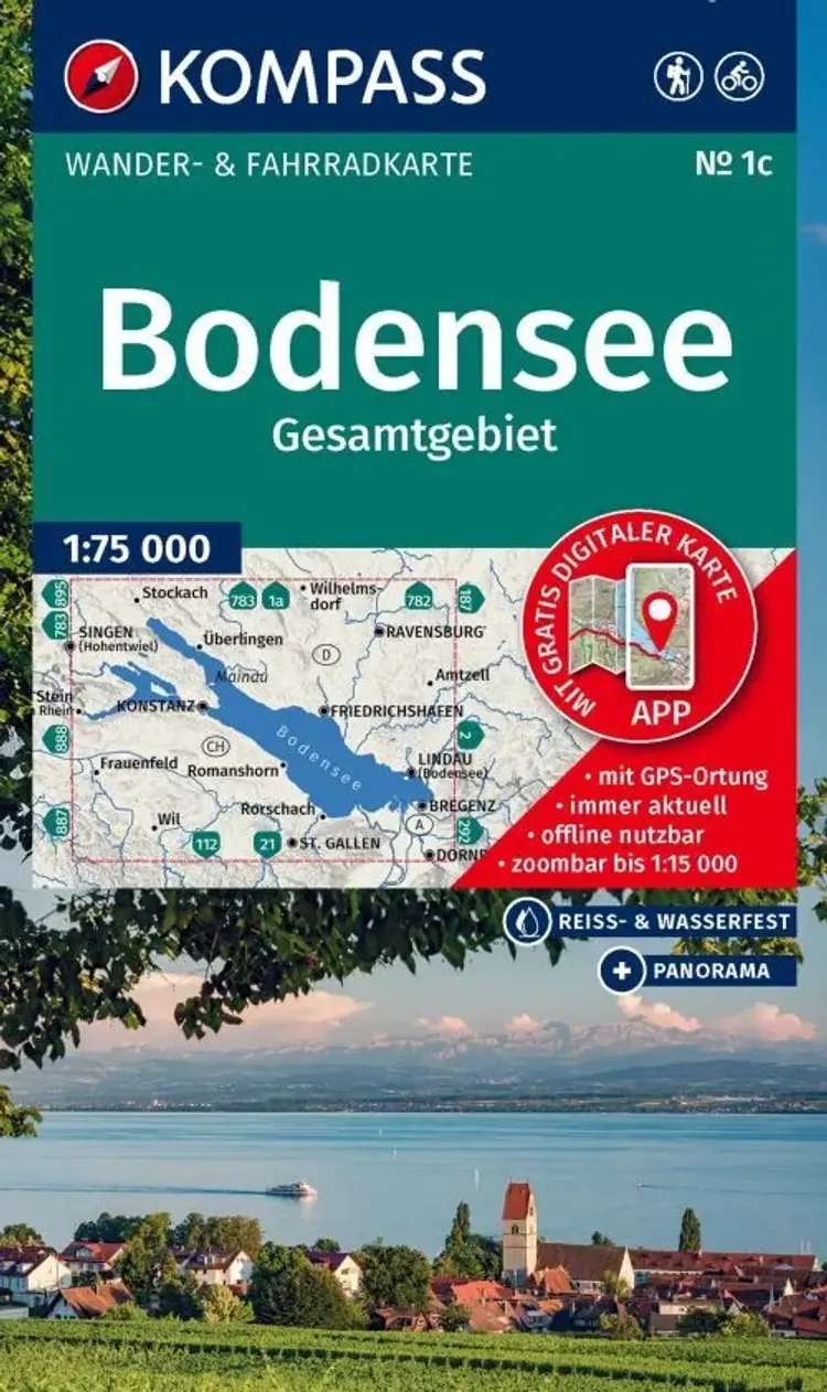 Bodensee Gesamtgebiet af Kompass