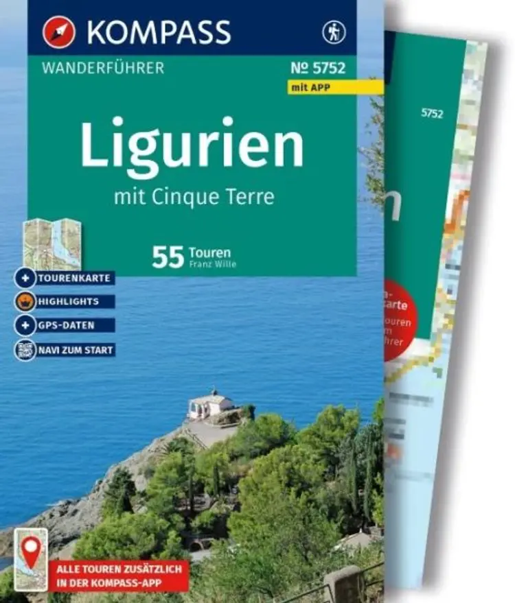 Ligurien mit Cinque Terre: 50 Touren mit Extra-Tourenkarte af Mair-Dumont/Kompass