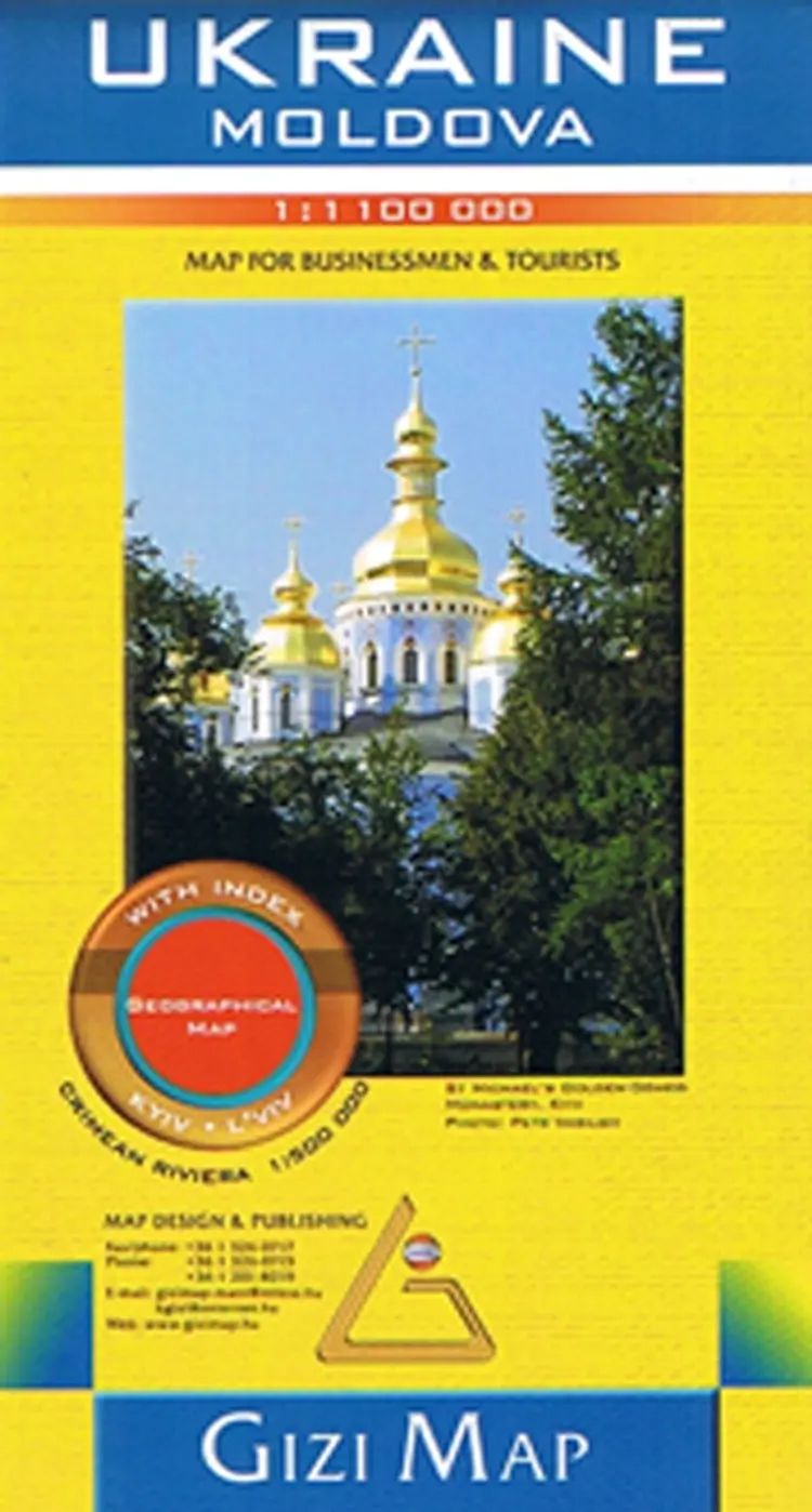 Ukraine Moldova af Gizi Map