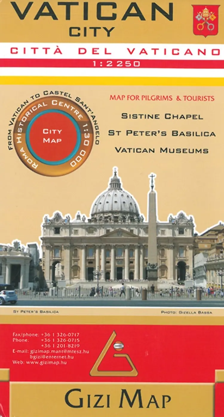 Vatican City: From Vatican to Castel Sant'Angelo af Gizi Map
