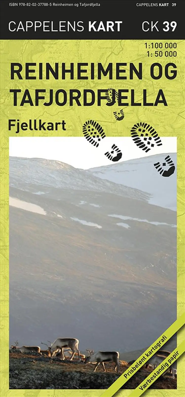 Reinheimen og Tafjordfjella fjellkart - Cappelen Damm af Cappelen Damm