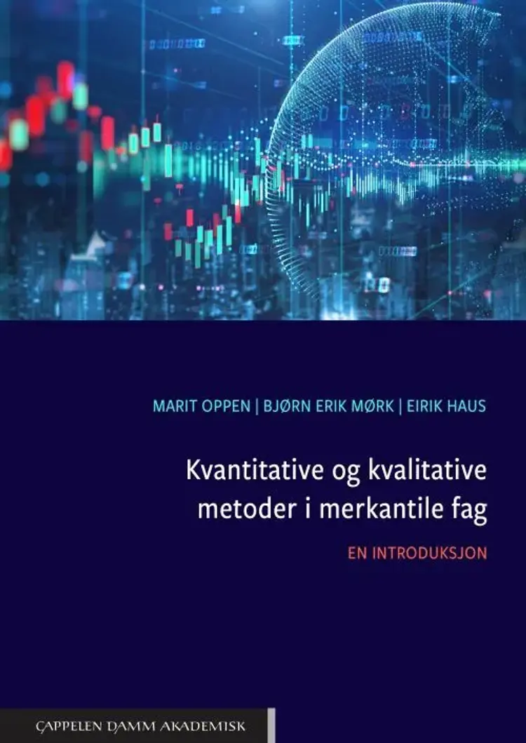 Kvantitative og kvalitative metoder i merkantile fag : en introduksjon af Marit Oppen