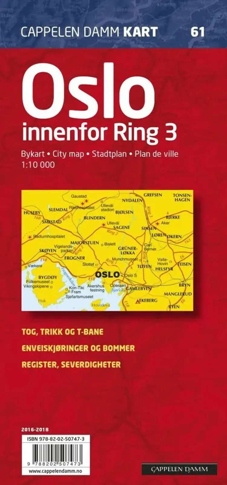 Oslo innenfor Ring 3 : bykart af Cappelen Damm