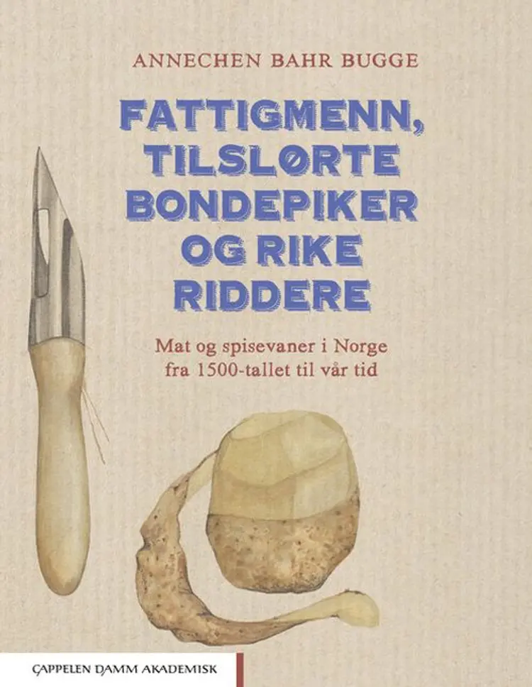 Fattigmenn, tilslørte bondepiker og rike riddere : mat og spisevaner i Norge fra 1500-tallet til vår tid af Annechen Bahr Bugge