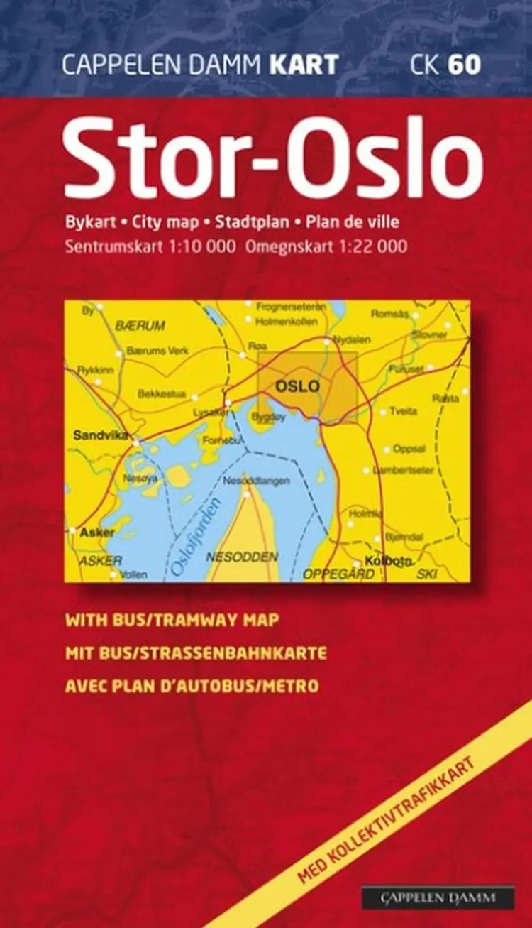 Stor-Oslo : bykart = city map = Stadtplan = plan de ville af Cappelen Damm