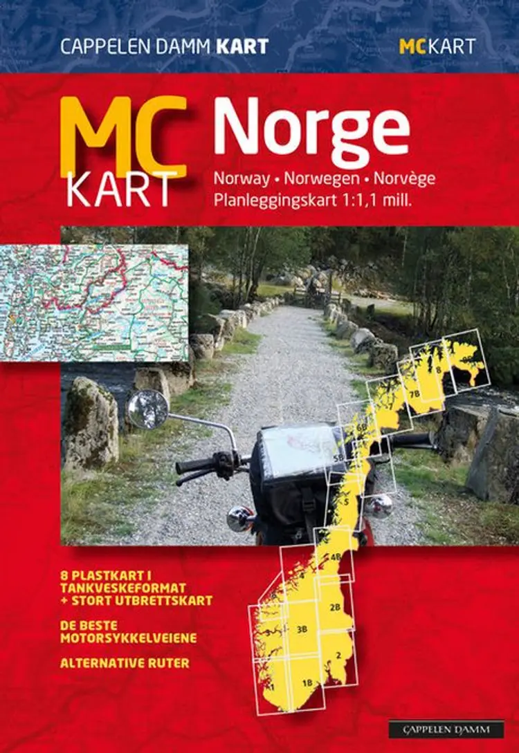 MC-kart Norge af Cappelen Damm