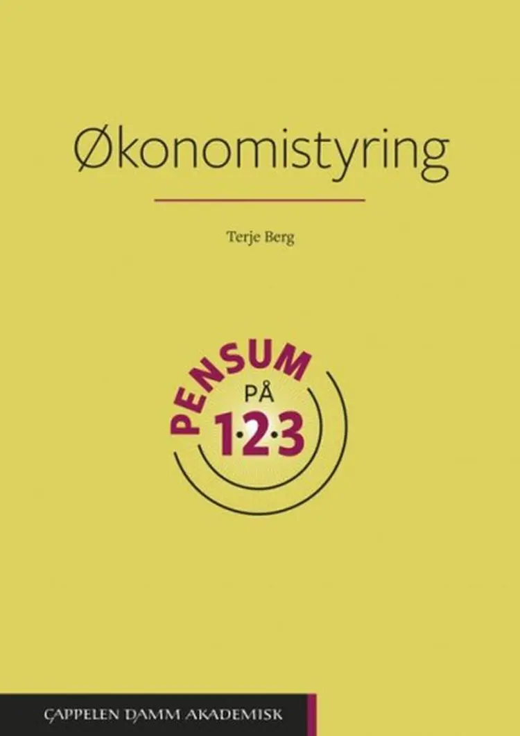 Økonomistyring på 1-2-3 af Terje Berg