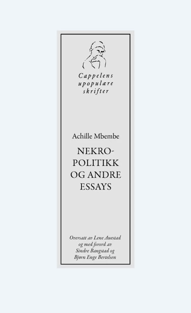 Nekropolitikk og andre essays af Achille Mbembe