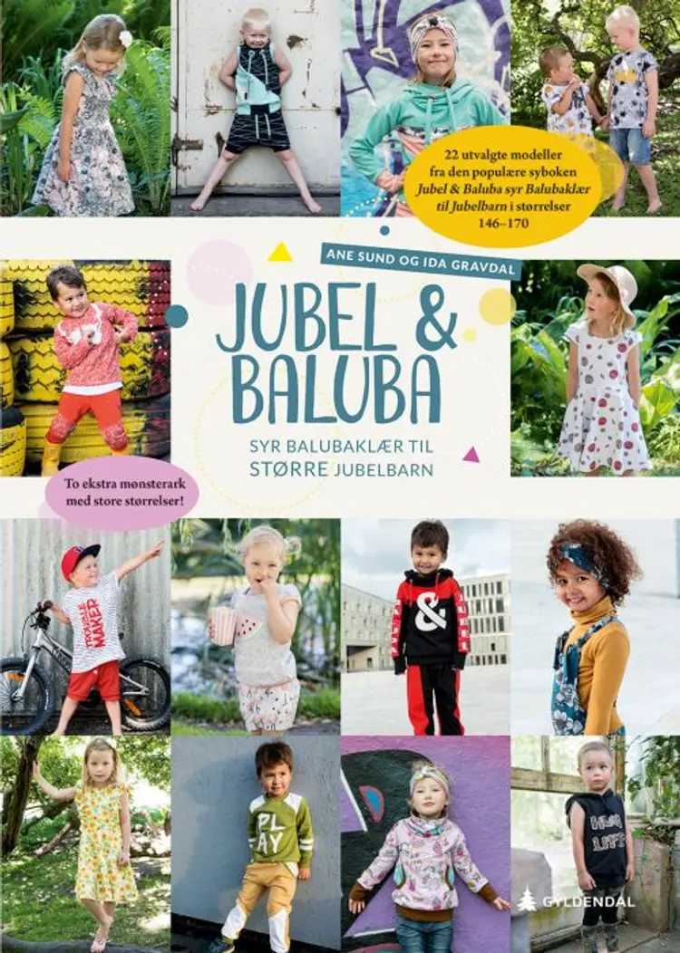 Jubel & Baluba syr balubaklær til større jubelbarn : to ekstra mønsterark med store størrelser! af Ane Sund