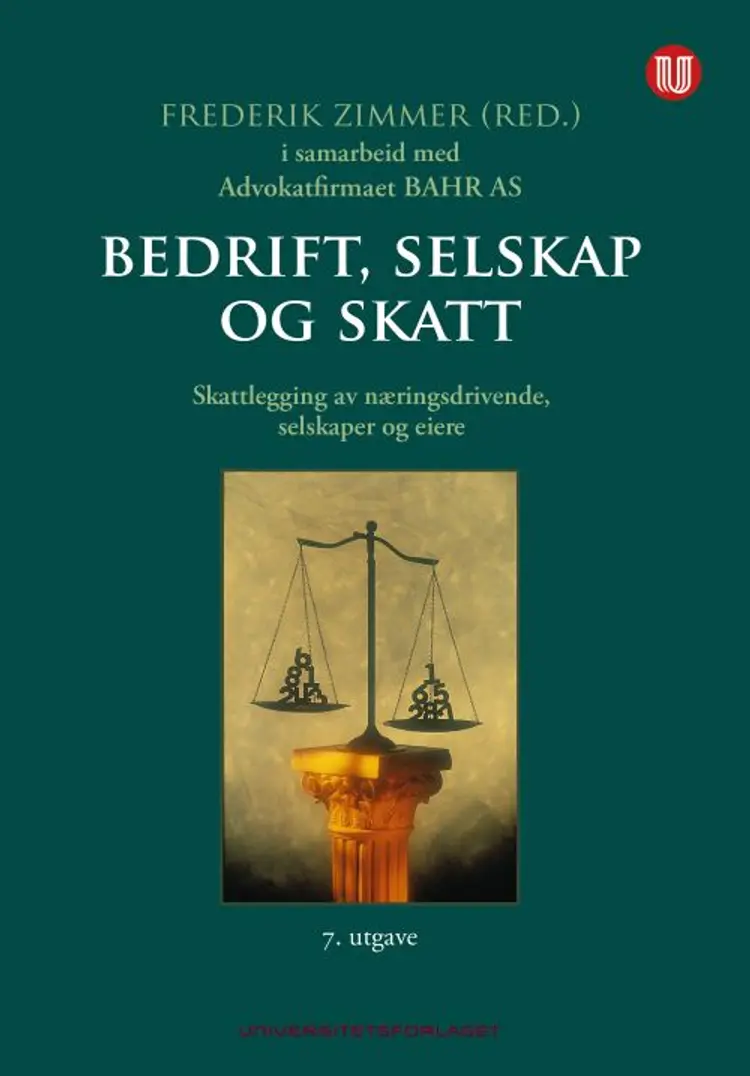 Bedrift, selskap og skatt : skattlegging av næringsdrivende, selskaper og eiere af Frederik Zimmer (red.)