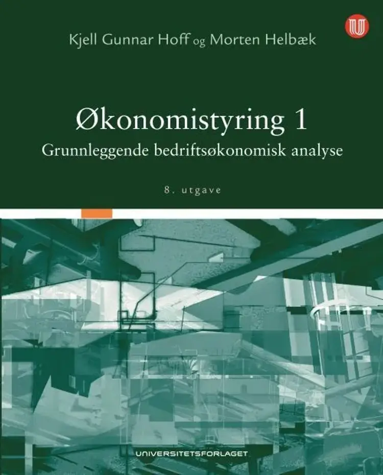 Økonomistyring 1 : grunnleggende bedriftsøkonomisk analyse af Kjell Gunnar Hoff