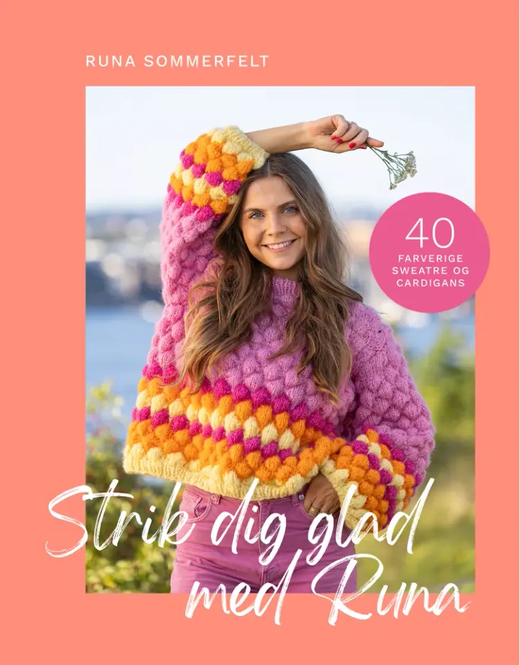 Runastrikk : 40 fargerike gensere og cardigans af Runa Sommerfelt