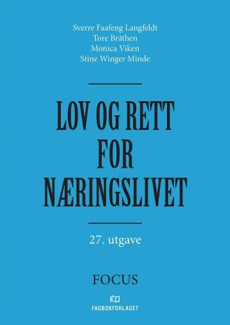 Lov og rett for næringslivet af Sverre Faafeng Langfeldt
