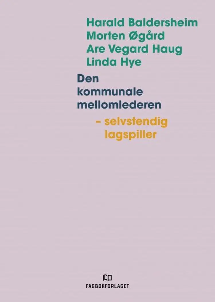 Den kommunale mellomlederen : selvstendig lagspiller af Harald Baldersheim