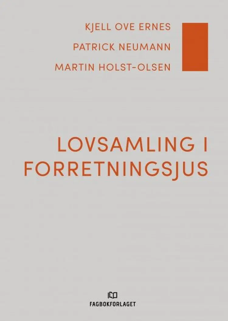 Lovsamling i forretningsjus af Kjell Ove Ernes