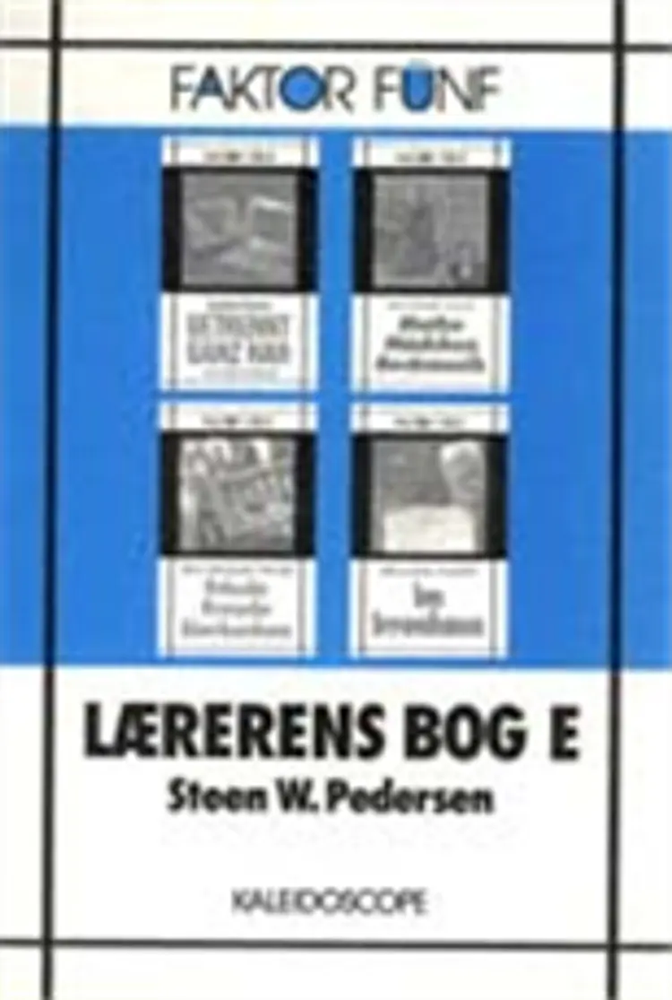 Lærerens bog E af Steen W. Pedersen